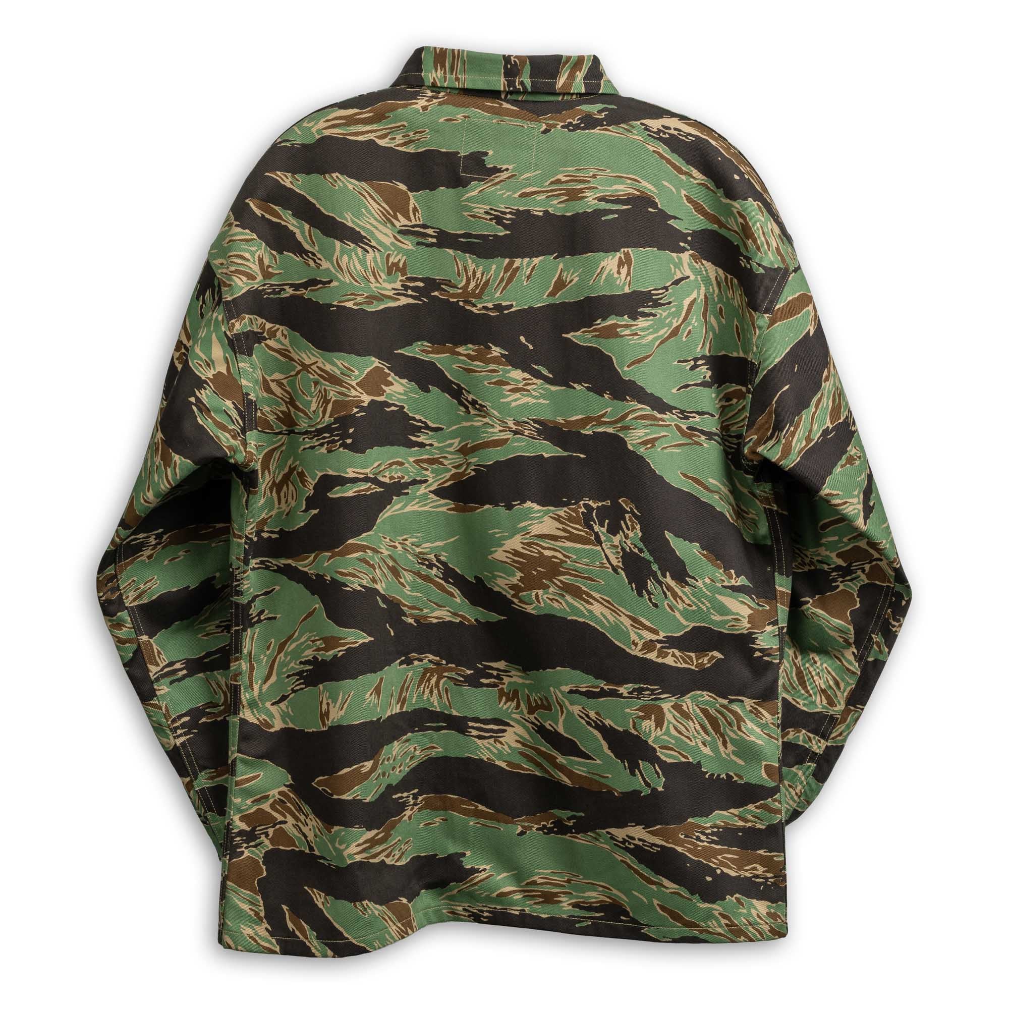 The Real McCoy's Tiger Camouflage Shirt / John Wayne-Leather Jacket-Clutch Cafe
