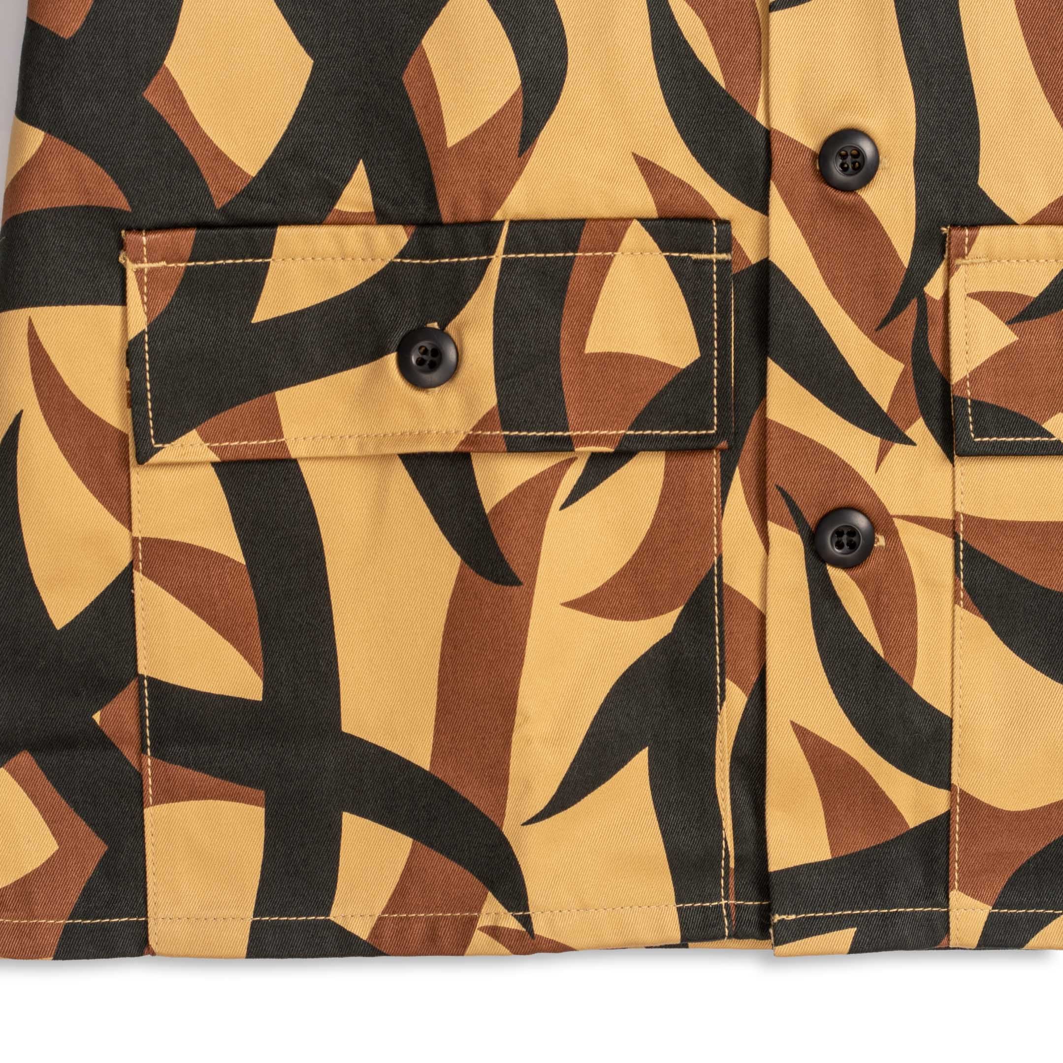 The Real McCoy's Tribal Camouflage Combat Jacket Beige-Jacket-Clutch Cafe