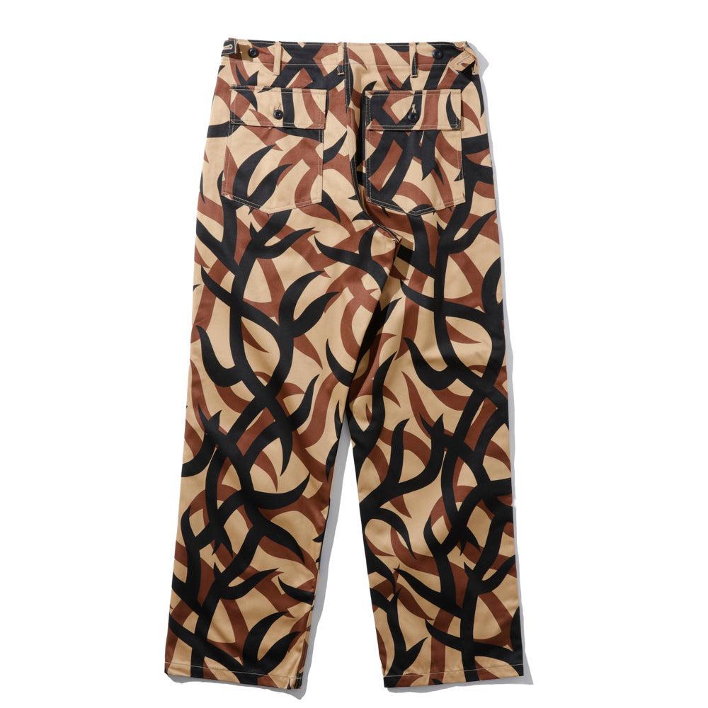 The Real McCoy's Tribal Camouflage Combat Trousers Beige-Clutch Cafe