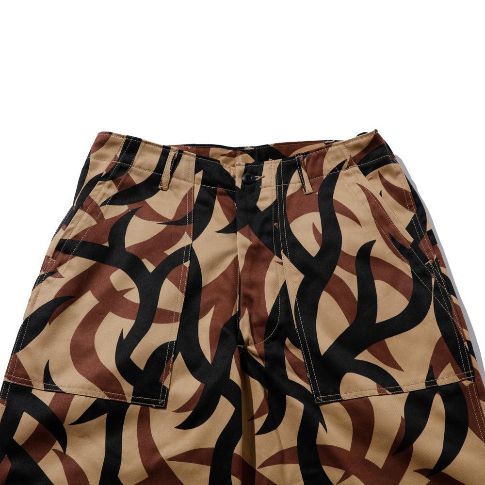 The Real McCoy's Tribal Camouflage Combat Trousers Beige-Clutch Cafe