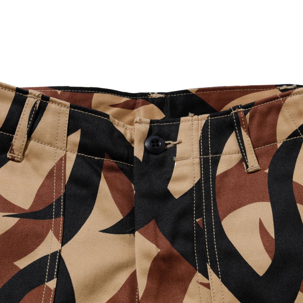 The Real McCoy's Tribal Camouflage Combat Trousers Beige-Clutch Cafe