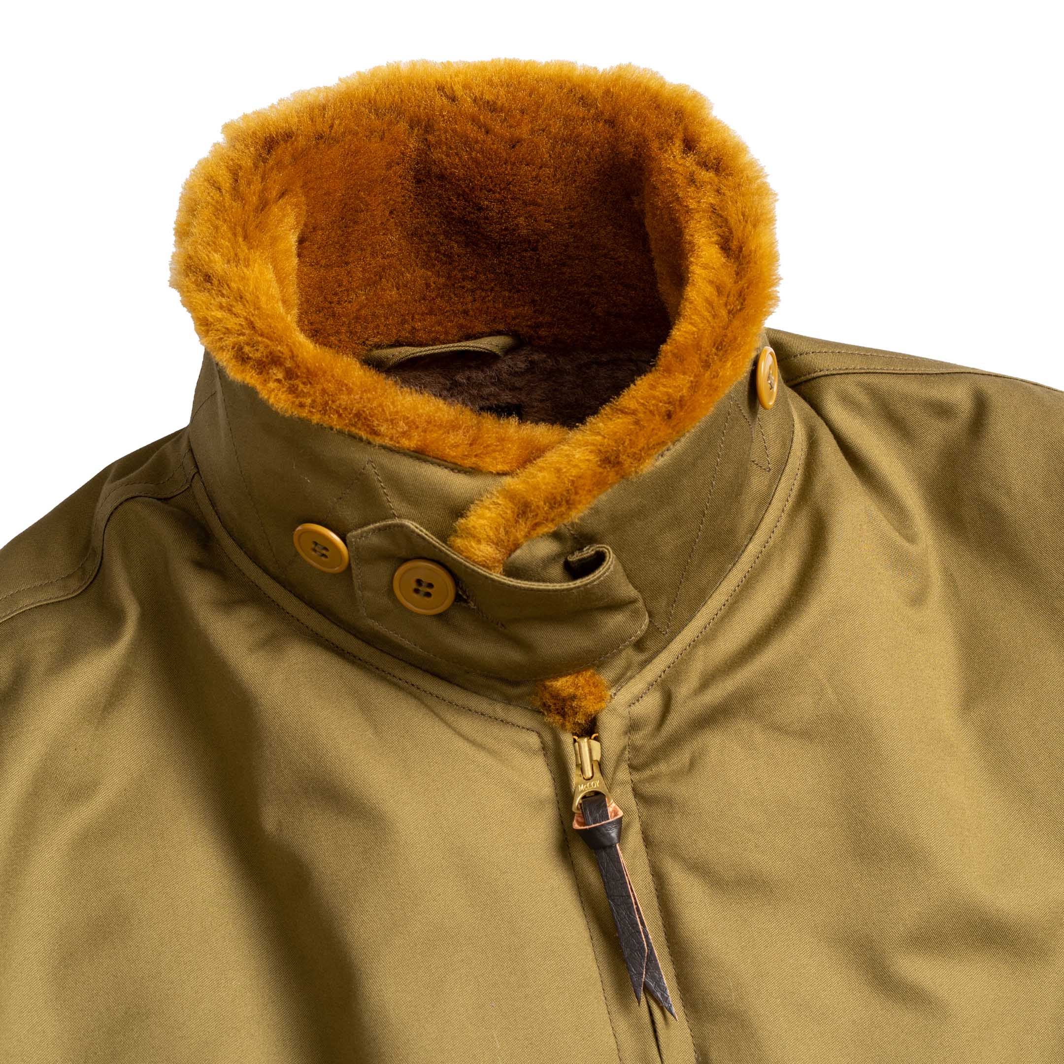 The Real McCoy's Type B-10 Real McCoy MFG. Co. Olive-Jacket-Clutch Cafe