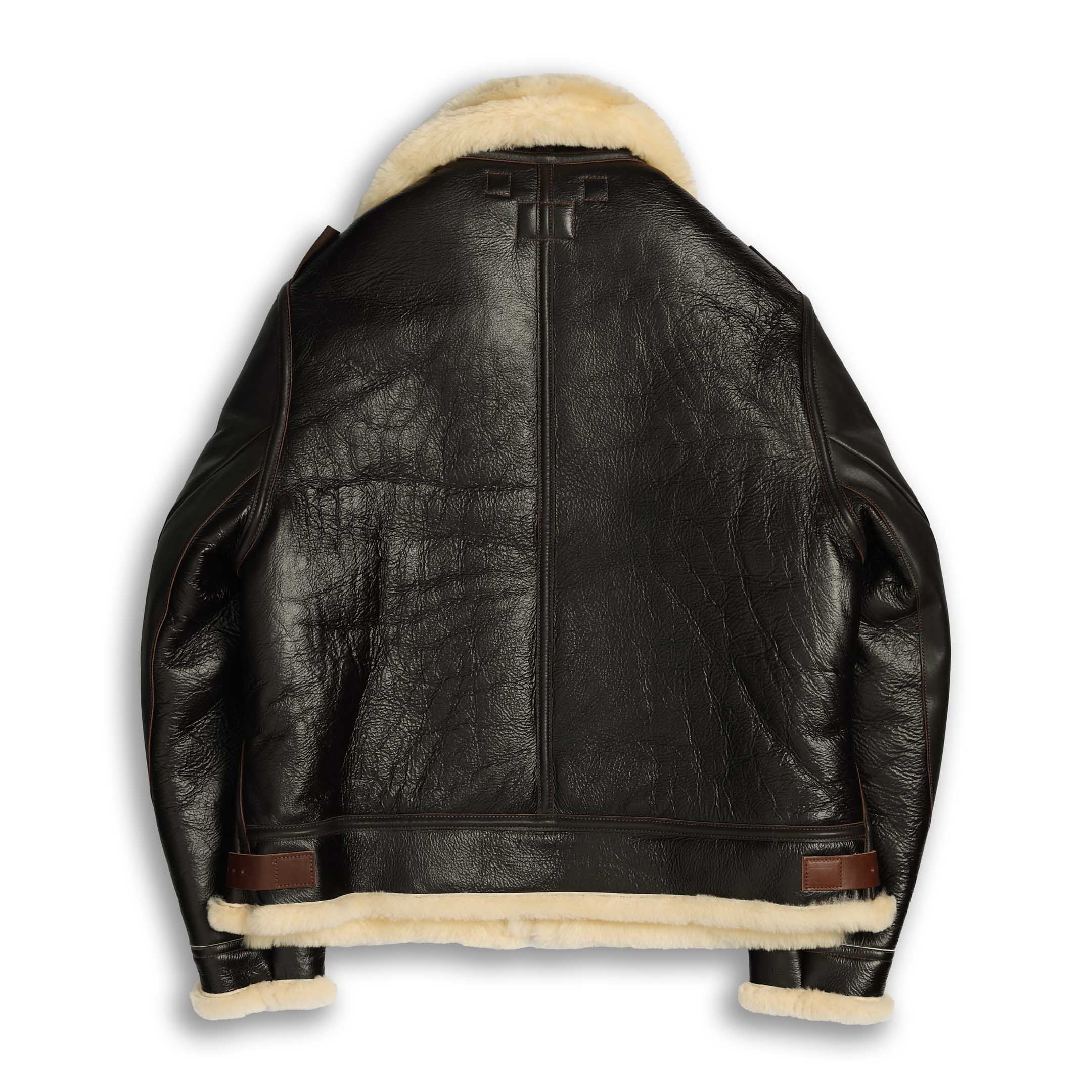 The Real McCoy's Type B-3 Real McCoy MFG Co Brown-Leather Jacket-Clutch Cafe
