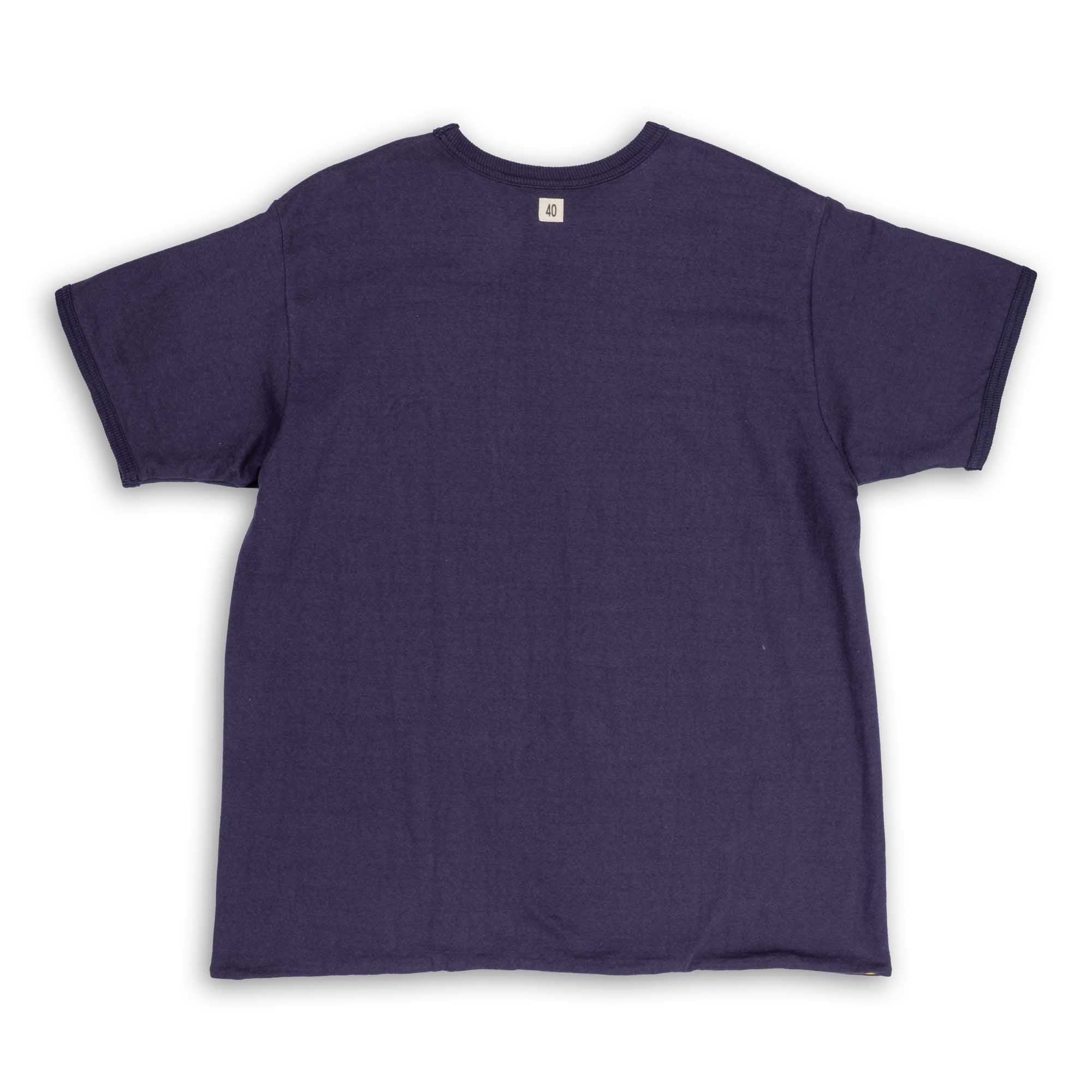 The Real McCoy's USN Reversible T-shirt Navy/Yellow-T-Shirt-Clutch Cafe