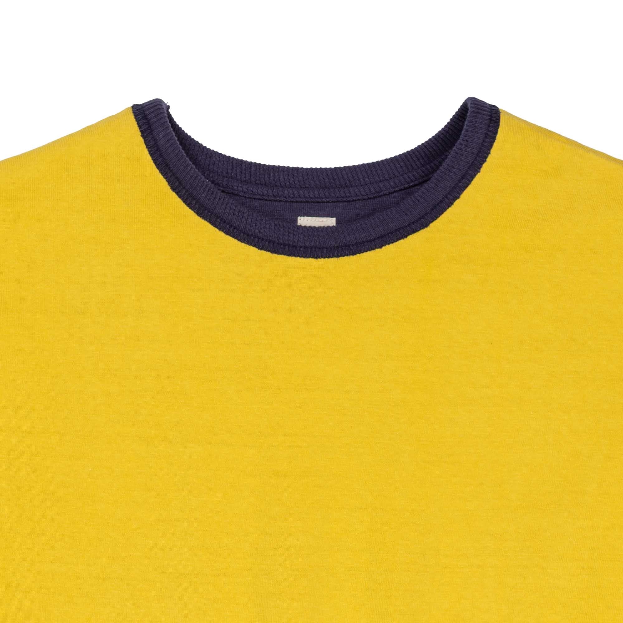 The Real McCoy's USN Reversible T-shirt Navy/Yellow-T-Shirt-Clutch Cafe