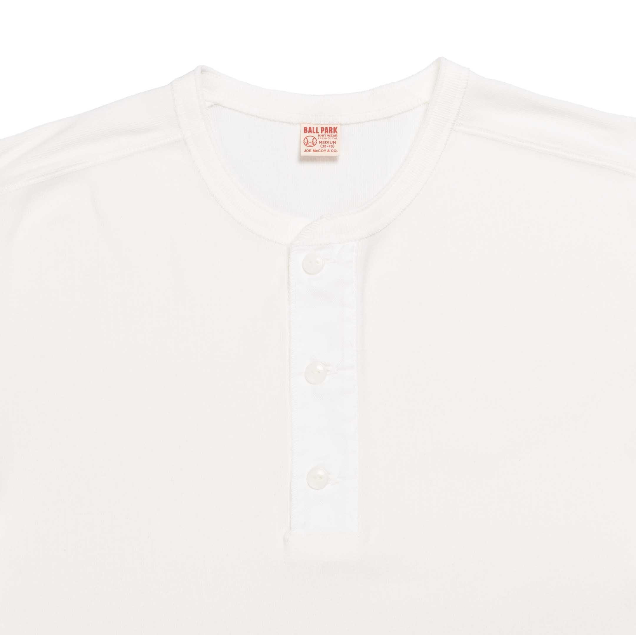 The Real McCoy's Union Henley Undershirt S/S White-Henley-Clutch Cafe