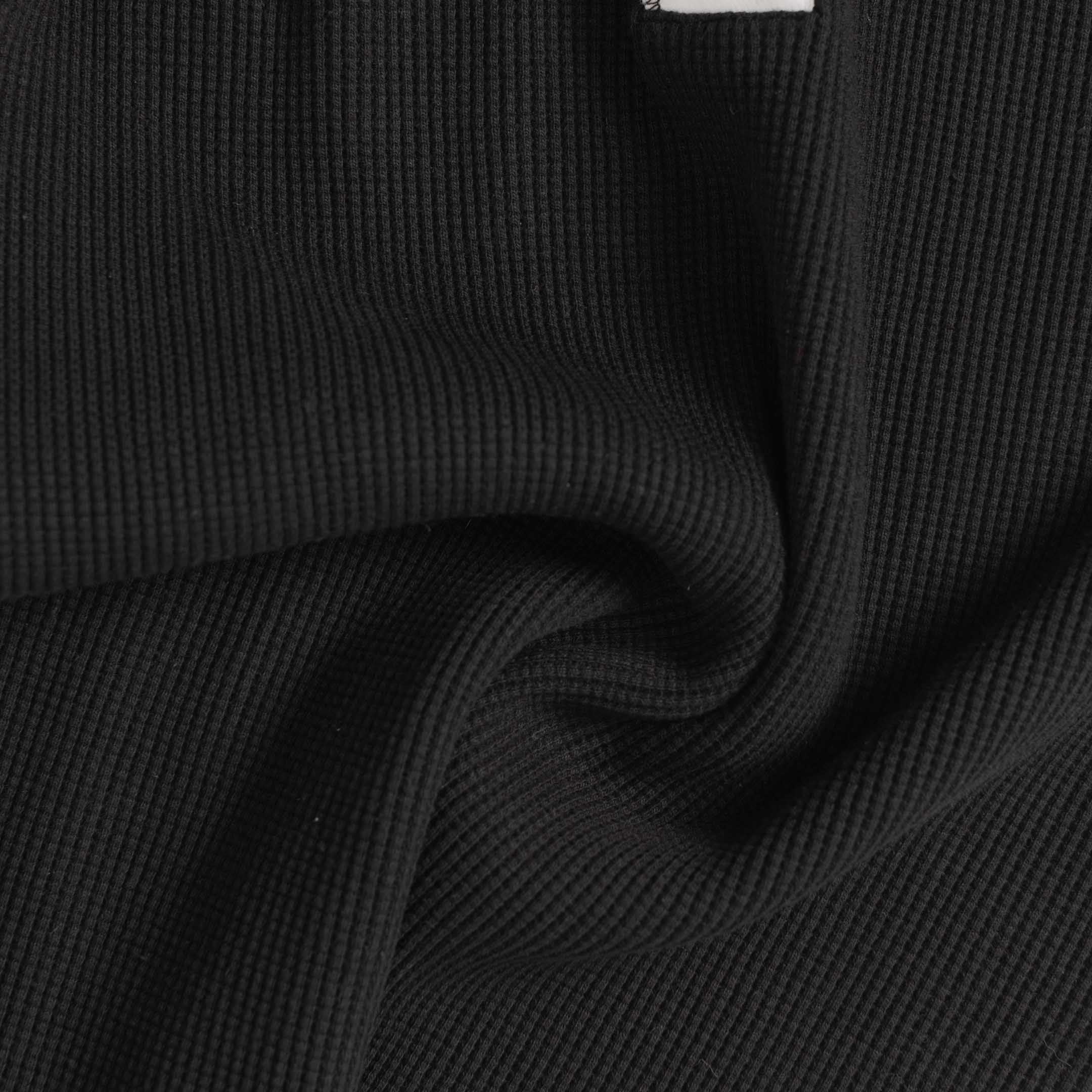 The Real McCoy's Waffle Thermal Henley Undershirt Black-Henley-Clutch Cafe