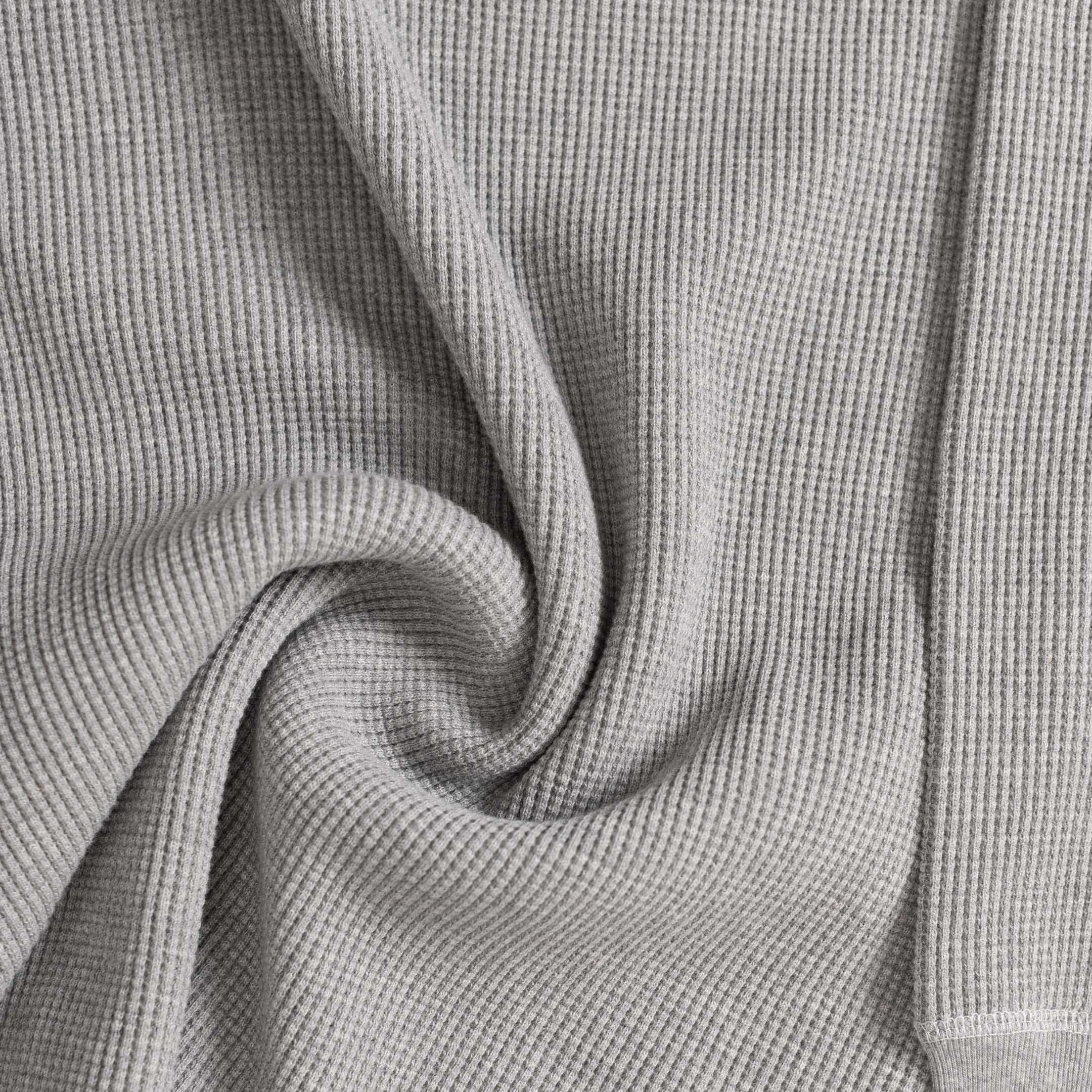 The Real McCoy's Waffle Thermal Henley Undershirt Medium Grey-Henley-Clutch Cafe