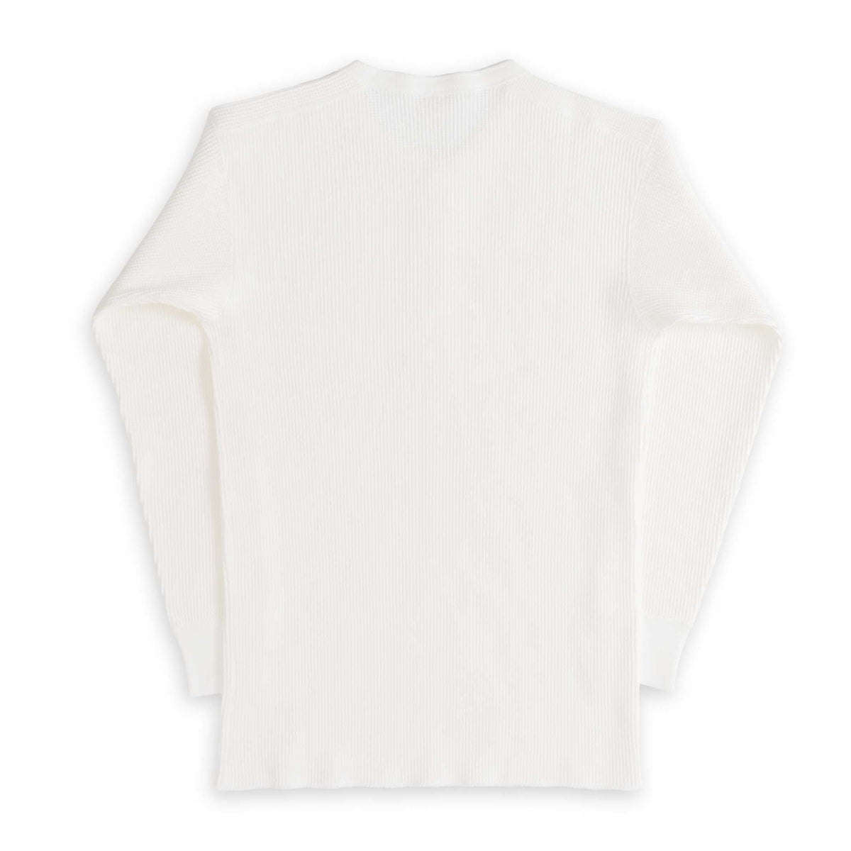 The Real McCoy's Waffle Thermal Henley Undershirt Medium White-Henley-Clutch Cafe