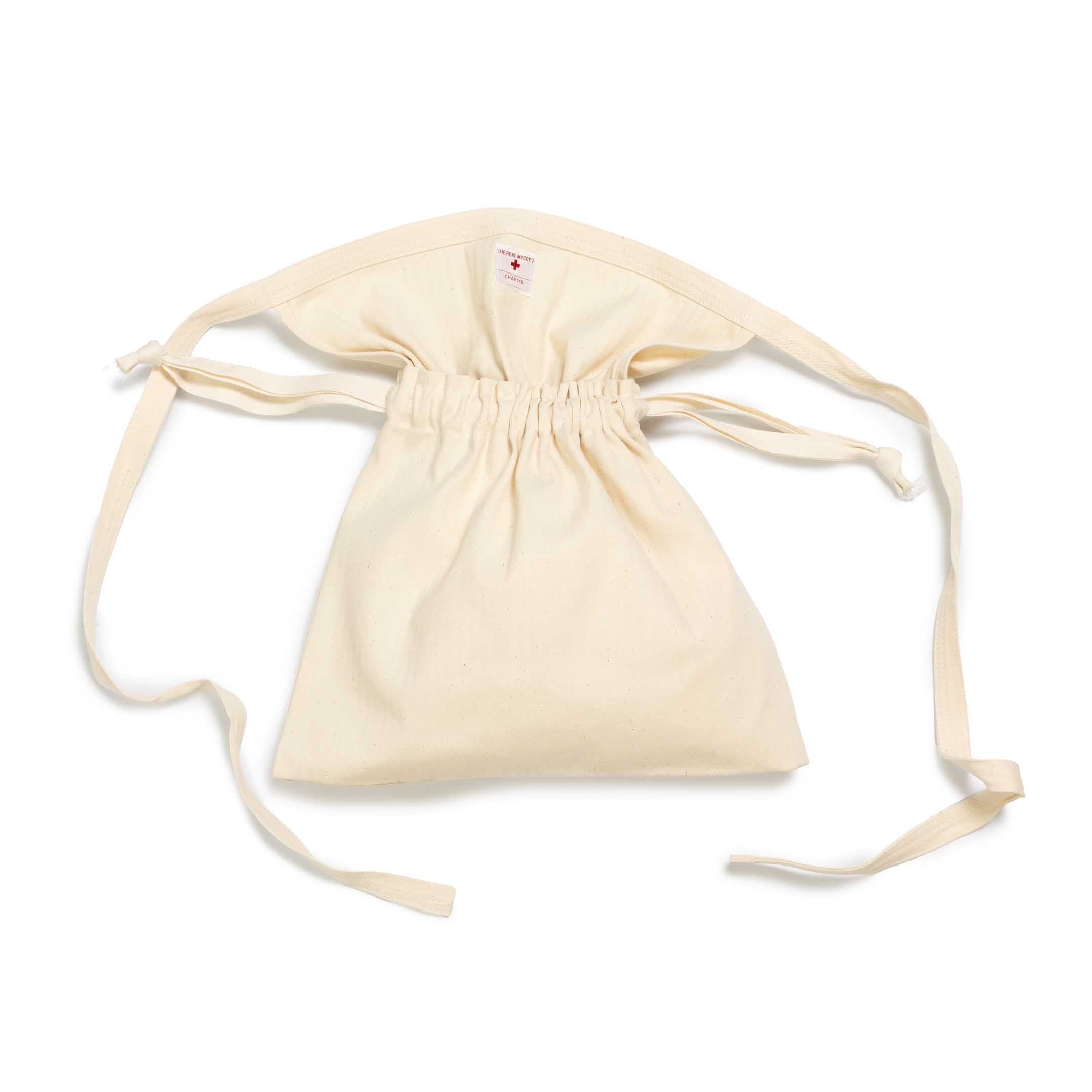 The Real McCoy's White HBT Apron Bag-Hat-Clutch Cafe