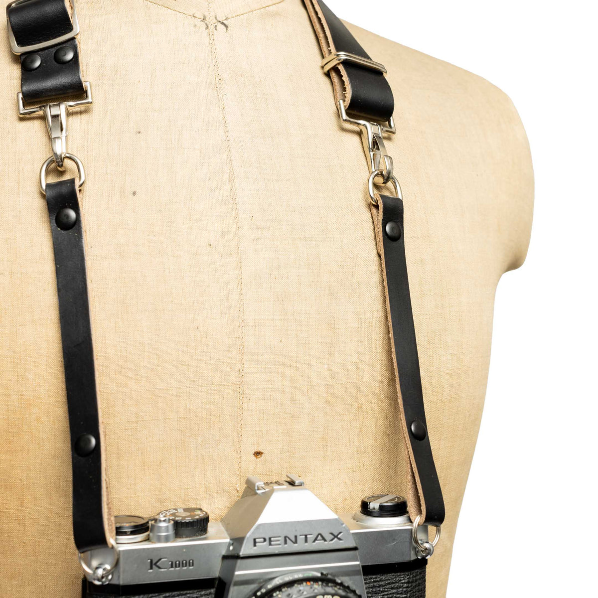 The Strapateer 'Type B' Camera Strap Black-Accessories-Clutch Cafe