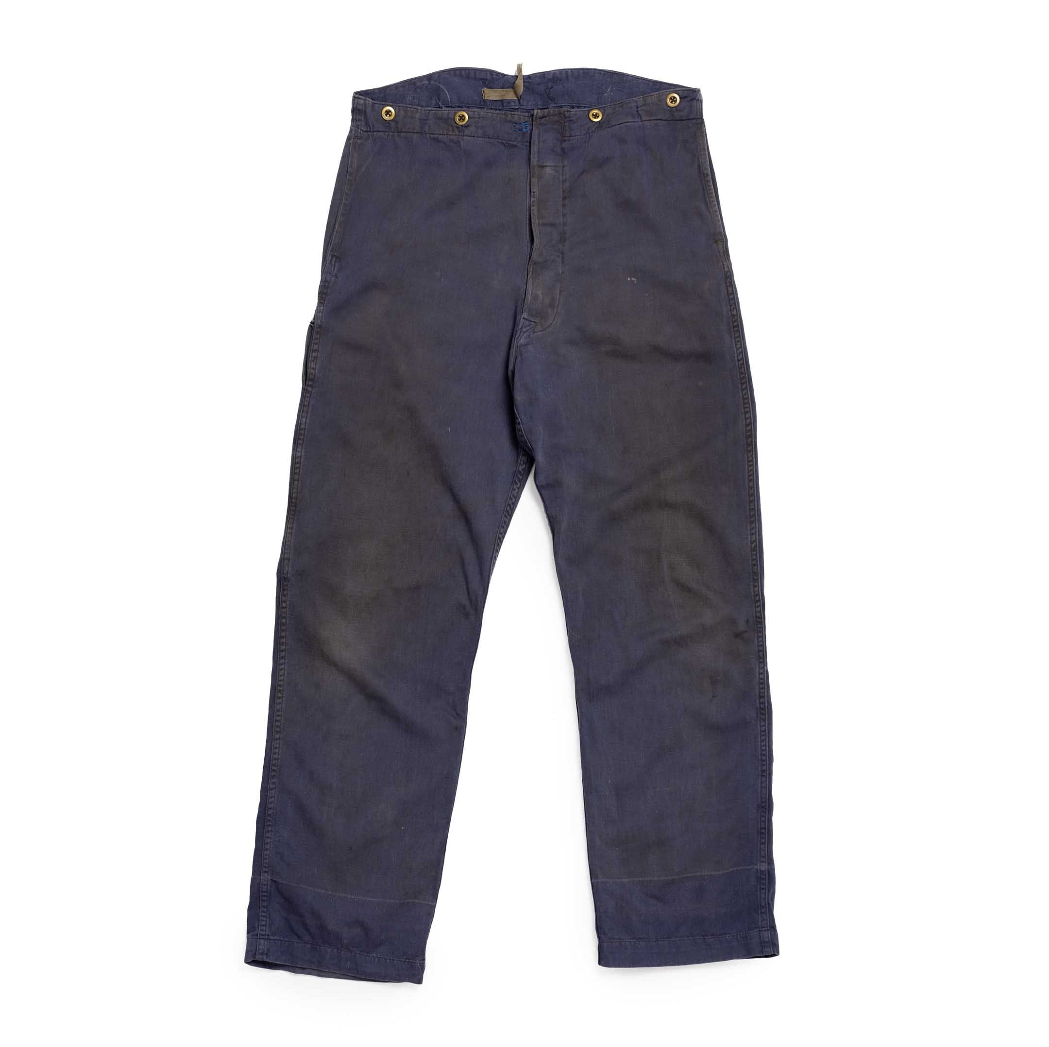 WORNE x Clutch Cafe Vintage 1940s British Work Trousers-Trousers-Clutch Cafe