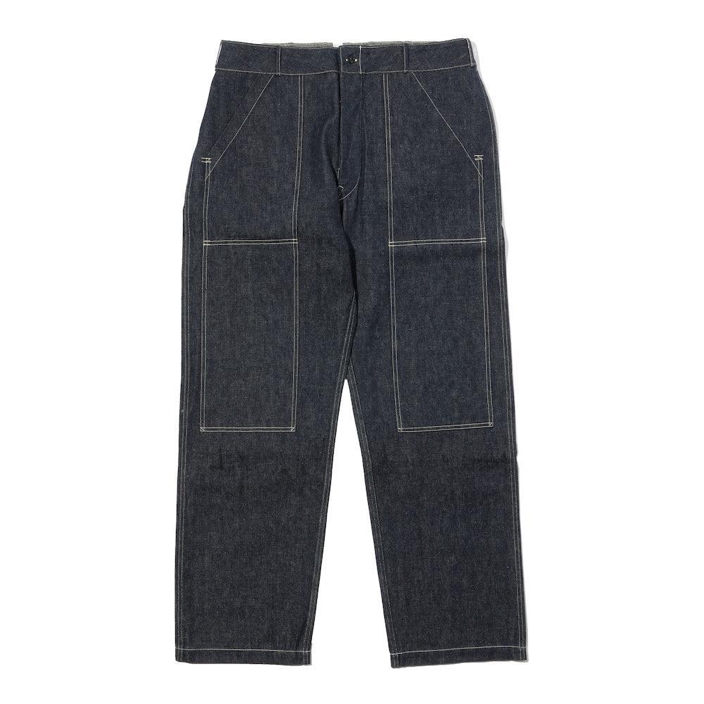 Warehouse & Co Lot. 1239 WPA Double Knee Denim Trousers Indigo-Trousers-Clutch Cafe