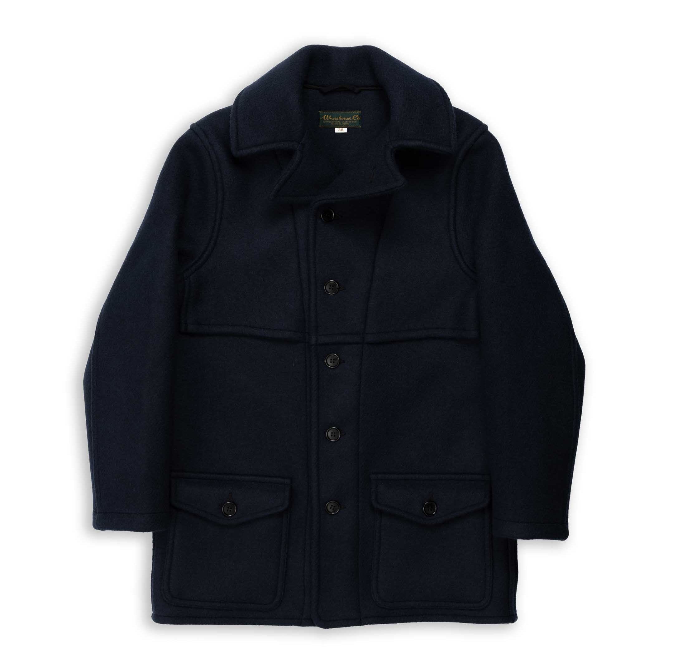 Warehouse & Co Lot. 2228 1930's U.S. Army Wool Mackinaw Coat Navy-Coat-Clutch Cafe