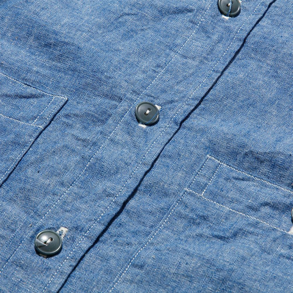 Warehouse & Co Lot. 3044 USN Chambray Shirt Indigo-Shirt-Clutch Cafe