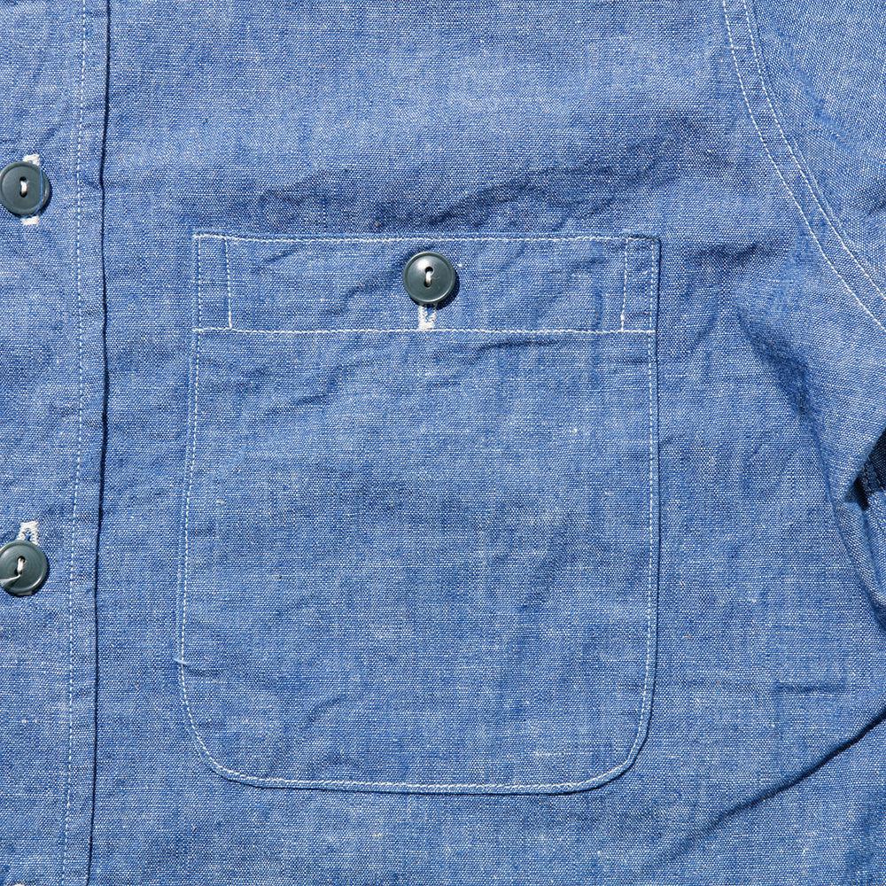 Warehouse & Co Lot. 3044 USN Chambray Shirt Indigo-Shirt-Clutch Cafe