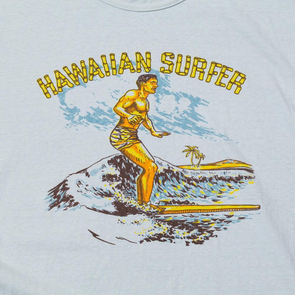 Warehouse & Co Lot. 4064 Hawaiian Surfer T-Shirt Sax-Clutch Cafe