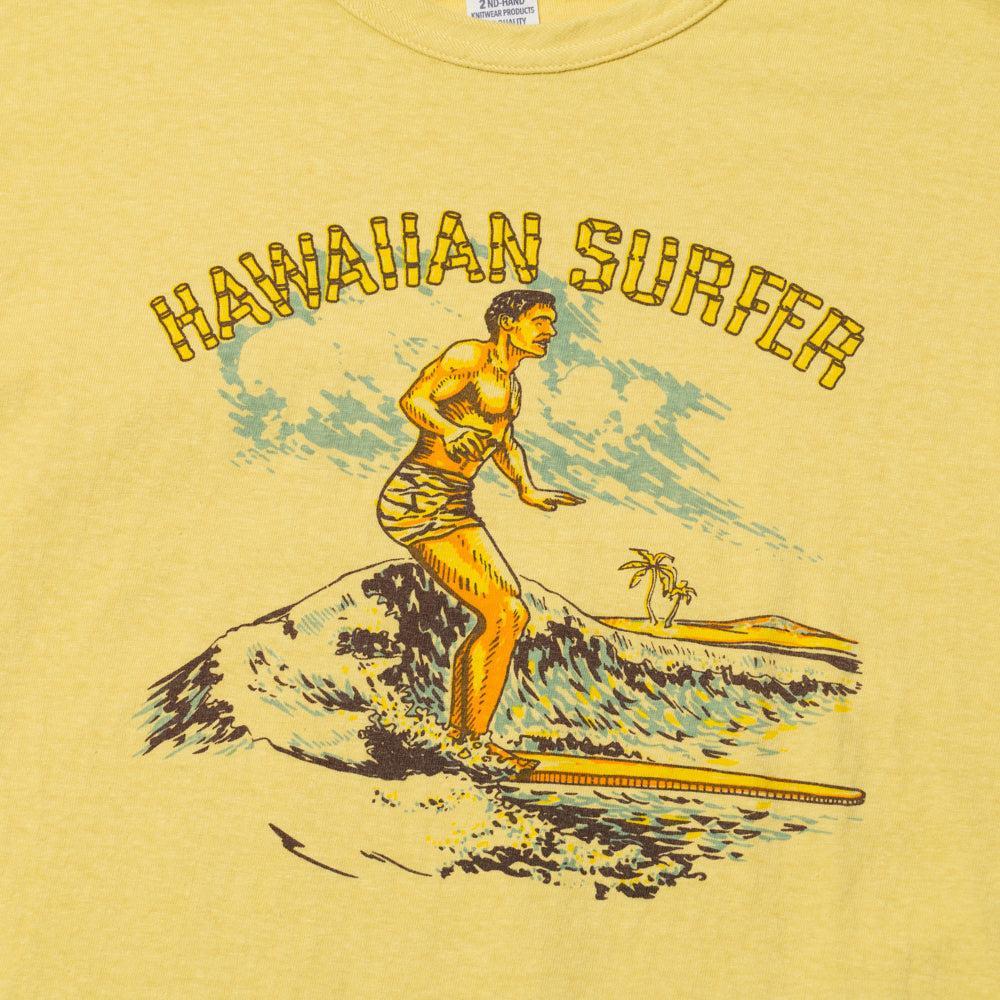 Warehouse & Co Lot. 4064 Hawaiian Surfer T-Shirt Yellow-Clutch Cafe