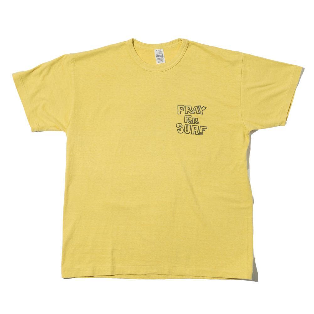 Warehouse & Co Lot. 4064 Pray For Surf Yellow-Clutch Cafe