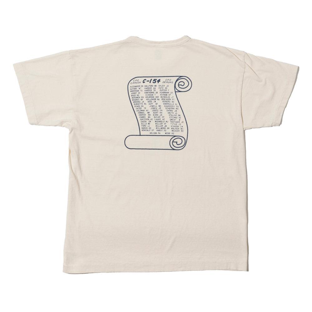 Warehouse & Co Lot. 4064 USN T-Shirt Natural-Clutch Cafe