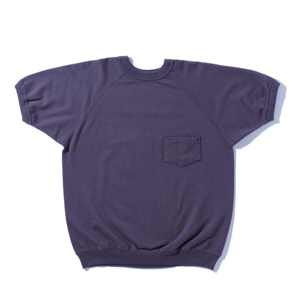 Warehouse & Co Lot. 4105 S/S Sweatshirt Navy-S/S Sweatshirt-Clutch Cafe