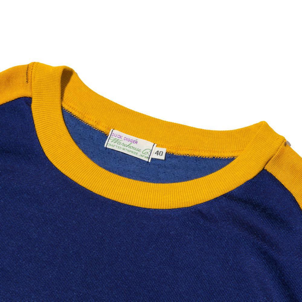 Warehouse & Co Lot. 4114 Plain Rayon T-shirt Navy-T-Shirt-Clutch Cafe