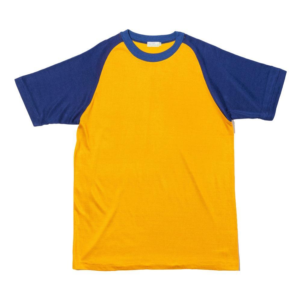 Warehouse & Co Lot. 4114 Plain Rayon T-shirt Yellow-T-Shirt-Clutch Cafe