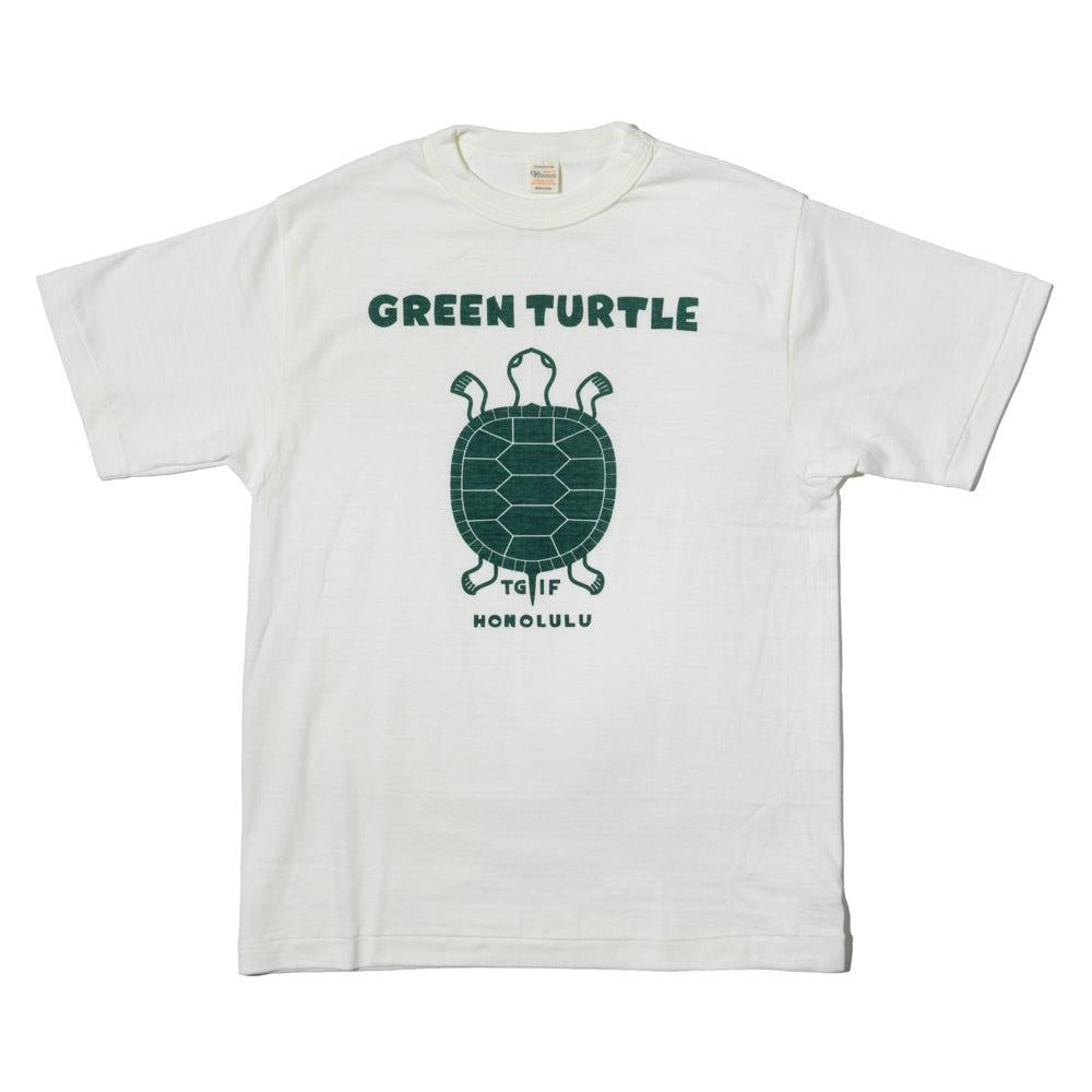Warehouse & Co Lot. 4601 Green Turtle T-Shirt White-T-shirt-Clutch Cafe