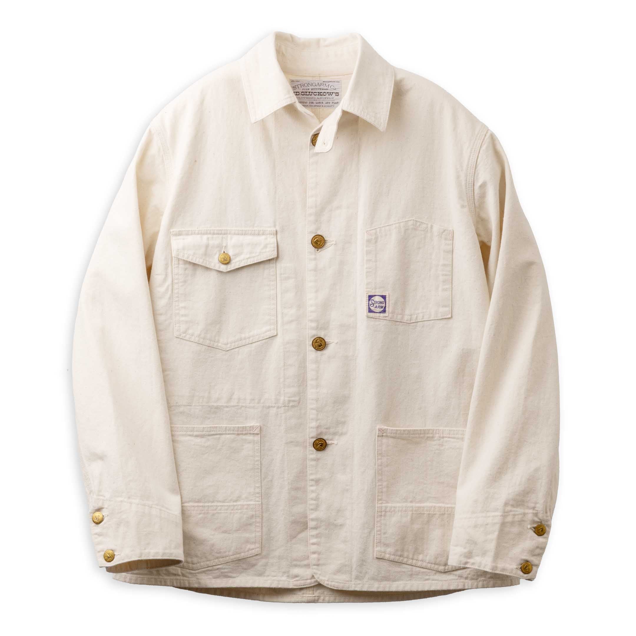Warehouse & Co x John Gluckow House Painter's Jacket White-Jacket-Clutch Cafe