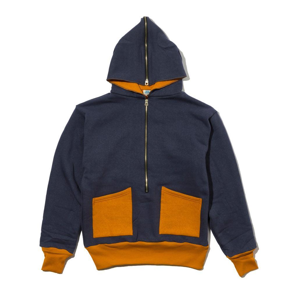 Warehouse & Co x John Gluckow Olympic Champion Sweat Parka Navy-Hooded Sweatshirt-Clutch Cafe