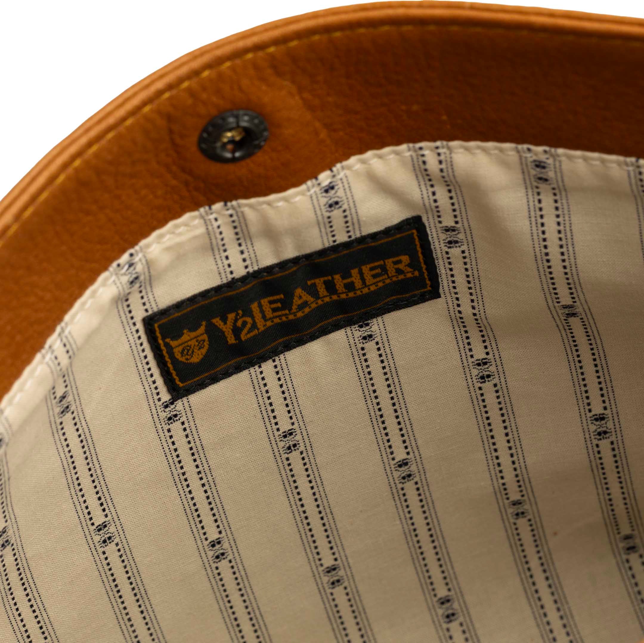 Y'2 Leather BG-18 Natural Scar Steer Sacoche Bag Camel-Bag-Clutch Cafe