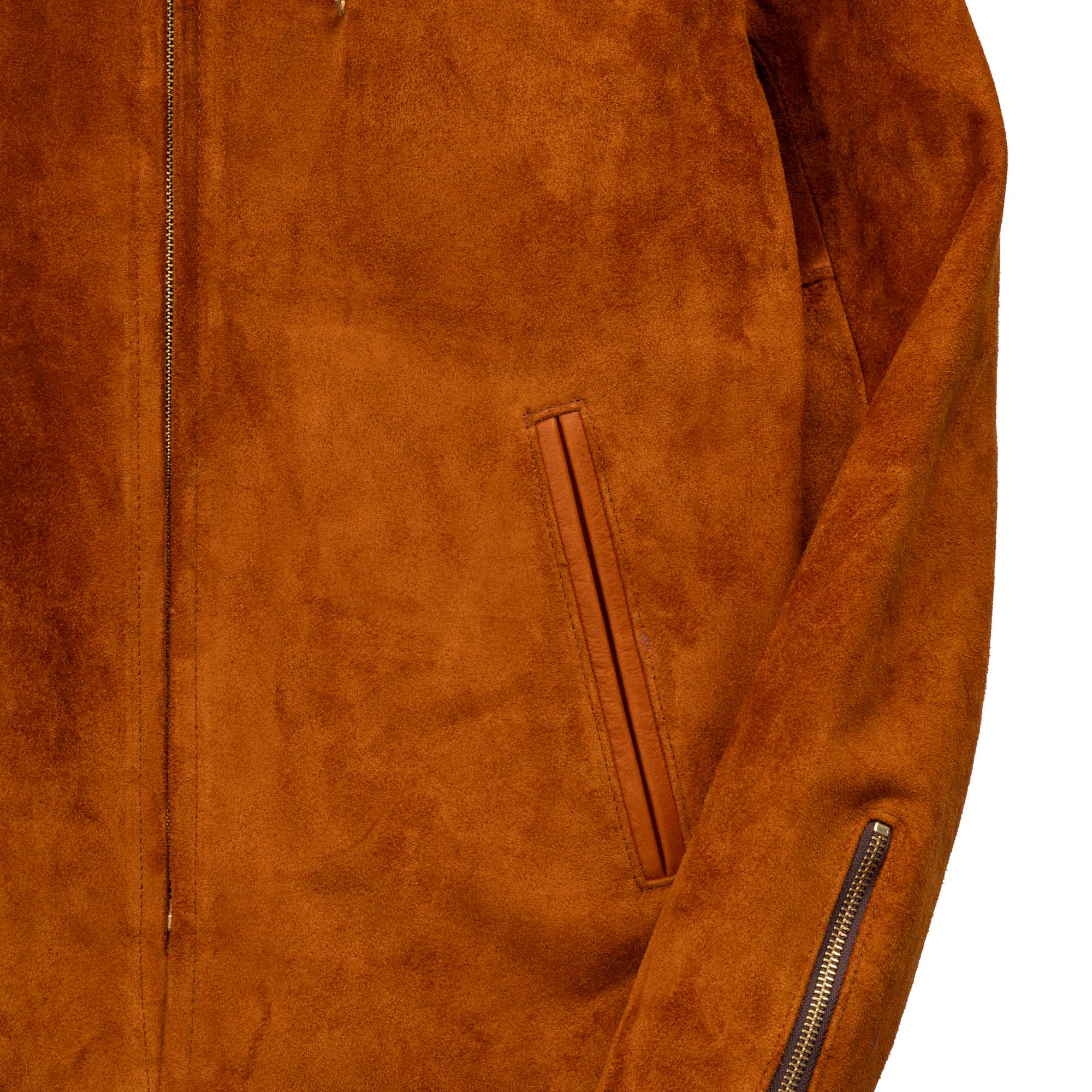 Y'2 Leather TR-65 Steer Roughout Single Riders Jacket Camel-Leather Jacket-Clutch Cafe