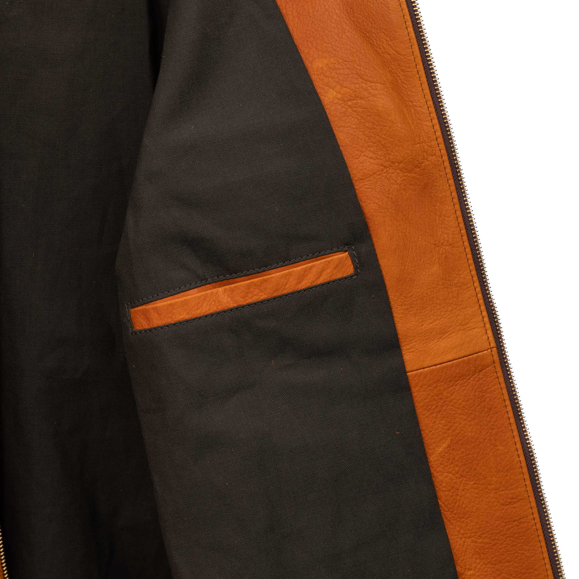 Y'2 Leather TR-65 Steer Roughout Single Riders Jacket Camel-Leather Jacket-Clutch Cafe
