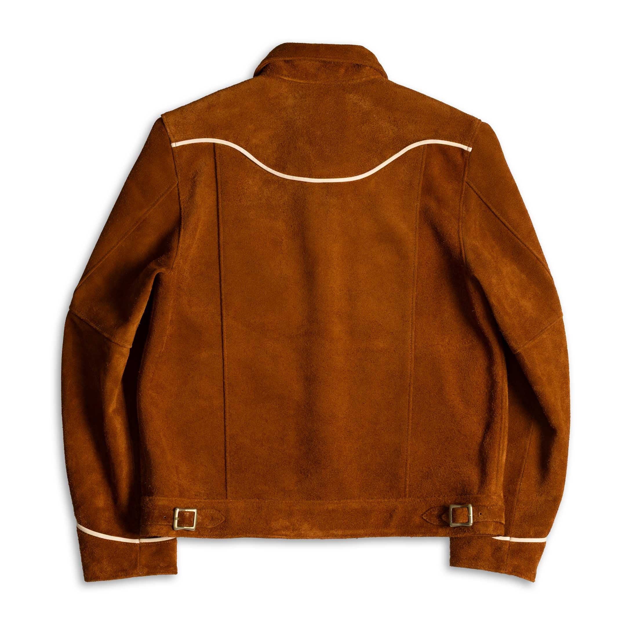 Y'2 Leather WJ-04 Steer Roughout Western Jacket Camel-Leather Jacket-Clutch Cafe