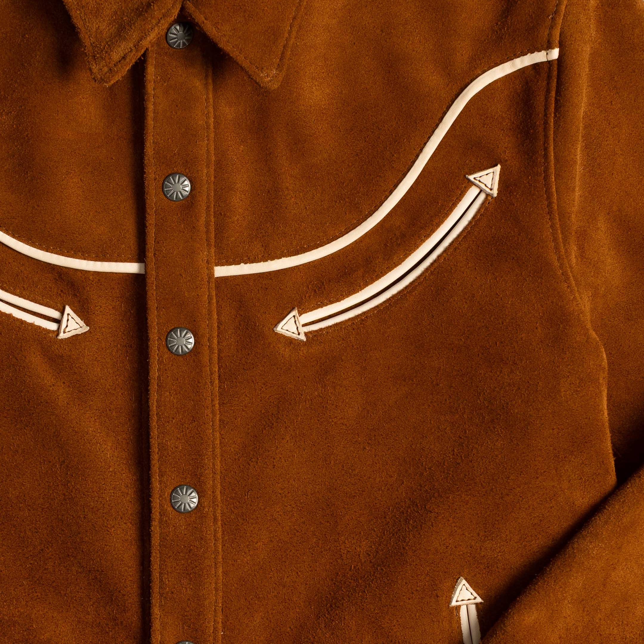 Y'2 Leather WJ-04 Steer Roughout Western Jacket Camel-Leather Jacket-Clutch Cafe