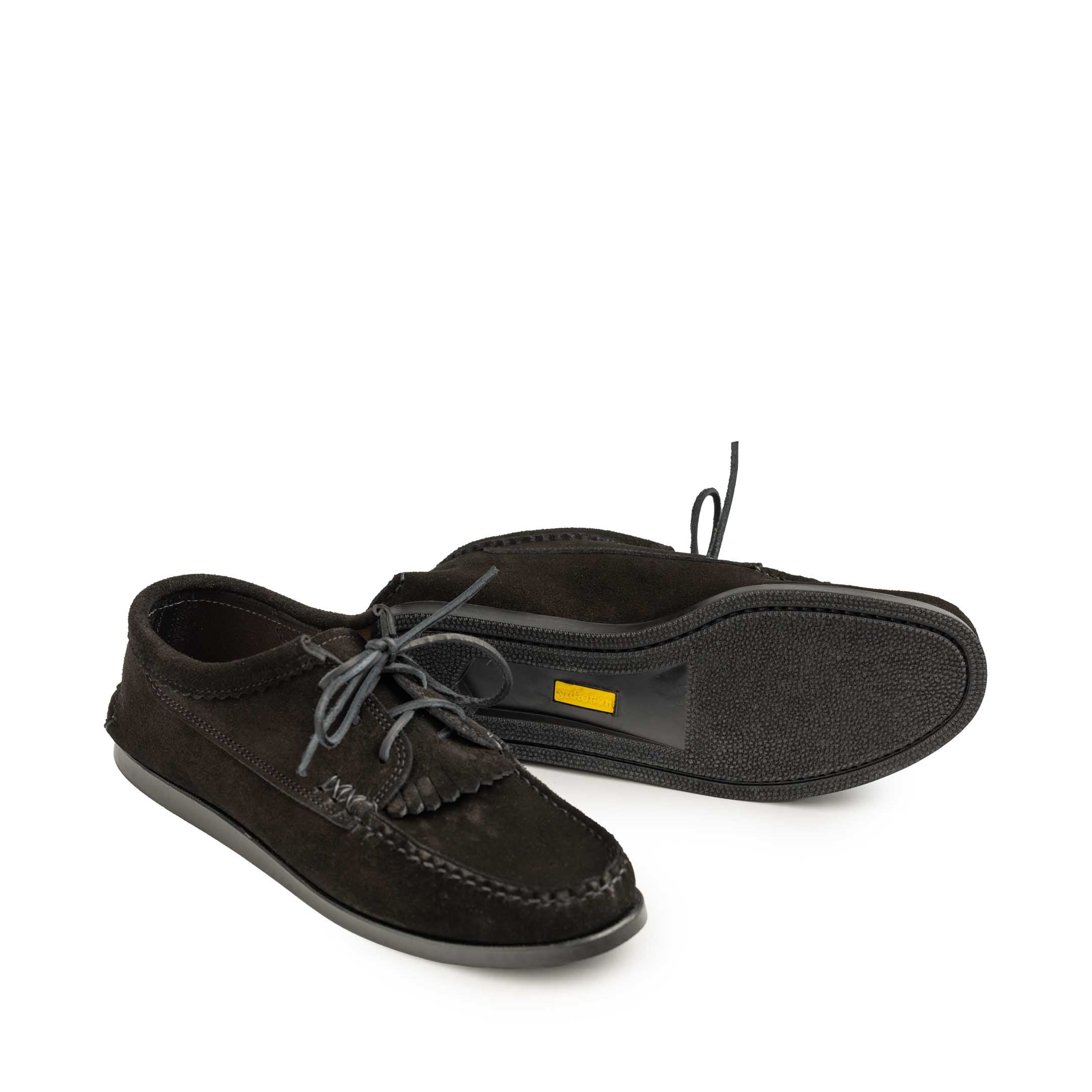 Yuketen Blucher w/Kiltie w/Camp Sole FO Nero-Footwear-Clutch Cafe