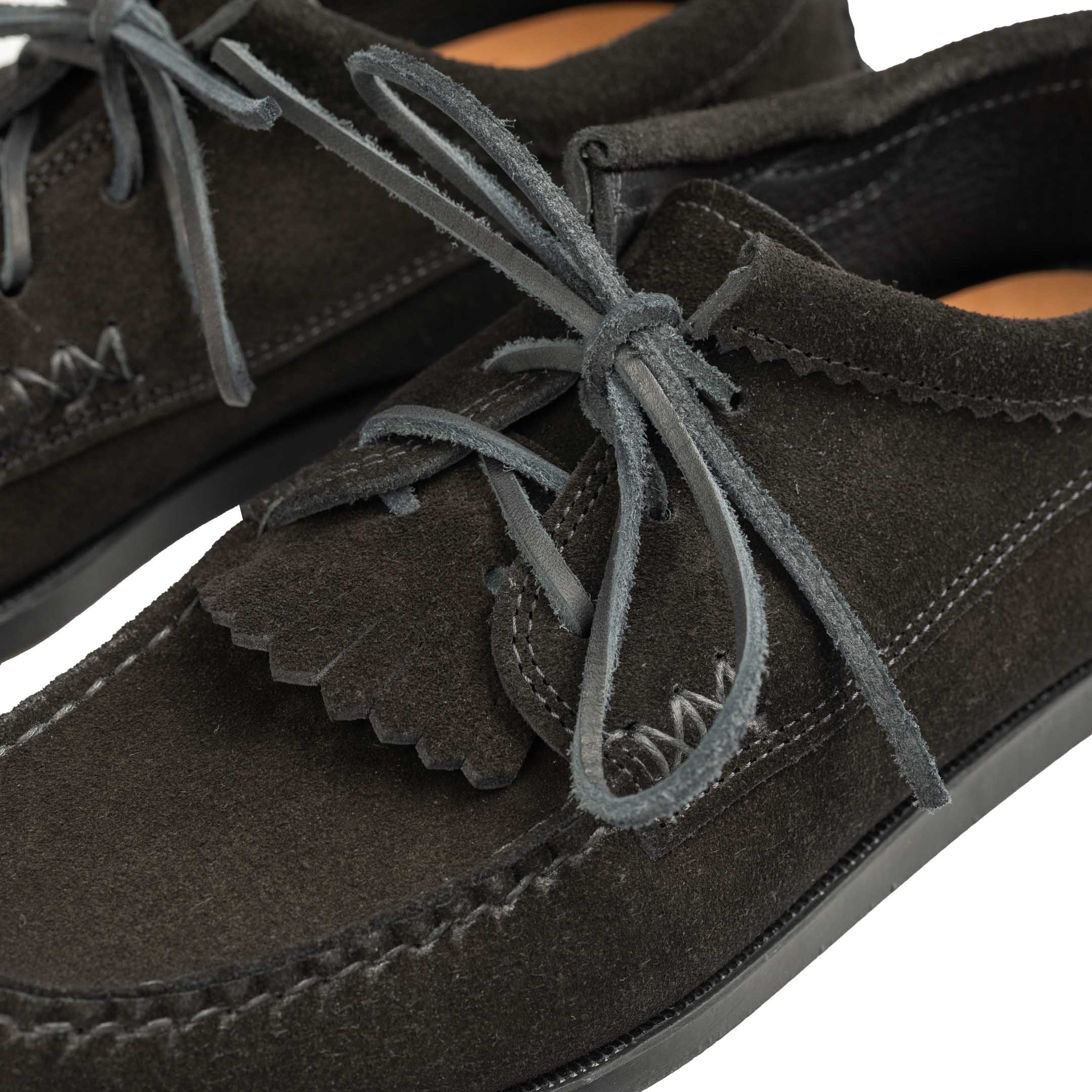 Yuketen Blucher w/Kiltie w/Camp Sole FO Nero-Footwear-Clutch Cafe