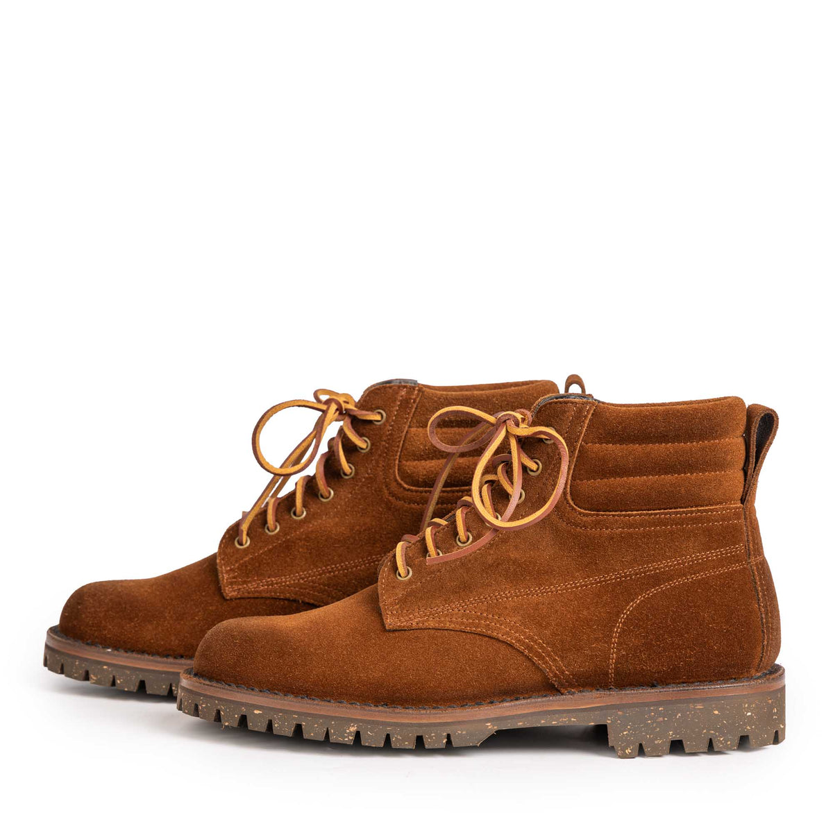 Yuketen Canadian Work Boots II Triple Row Stitch Down w/ Cortina Sole Stead Snuff-Boots-Clutch Cafe