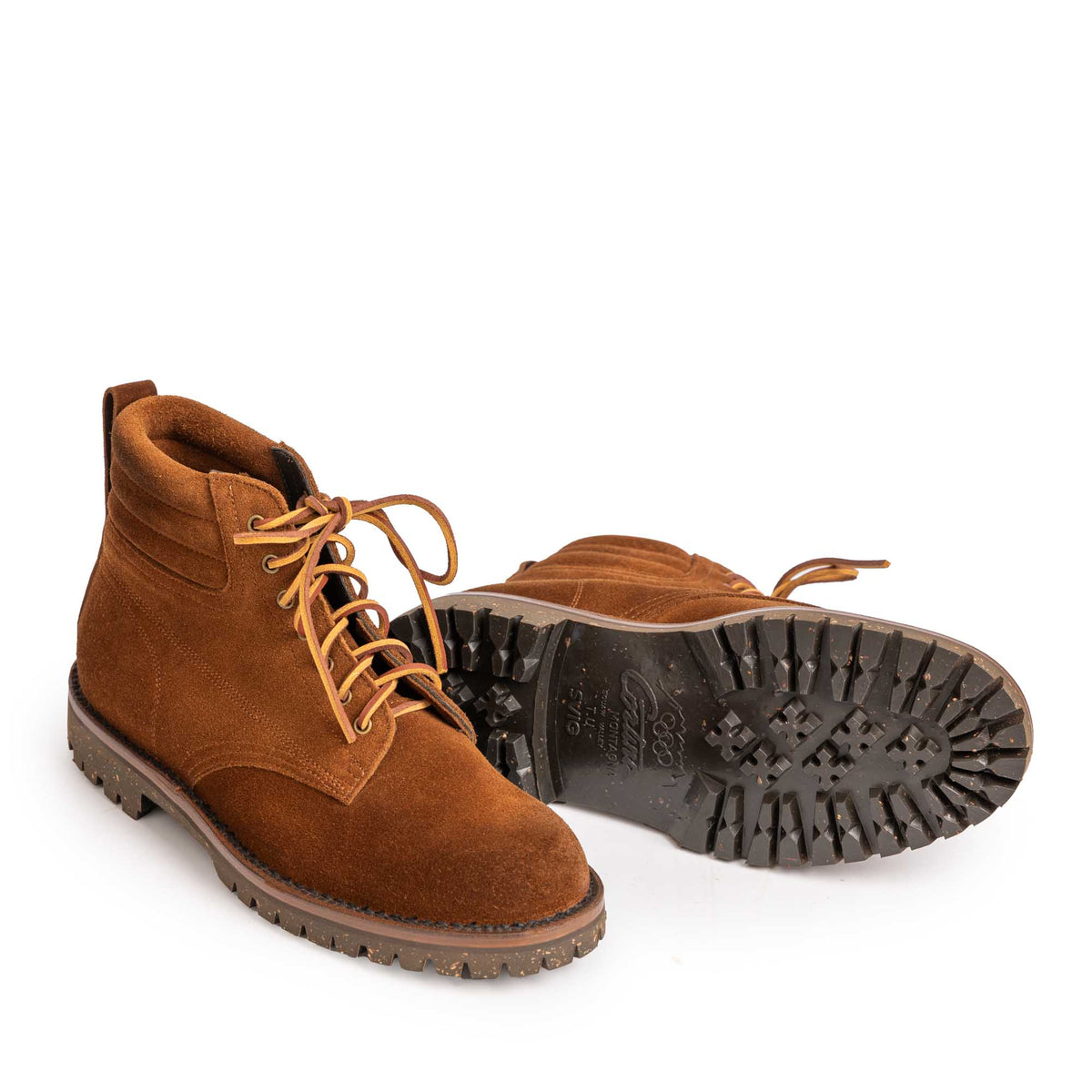 Yuketen Canadian Work Boots II Triple Row Stitch Down w/ Cortina Sole Stead Snuff-Boots-Clutch Cafe