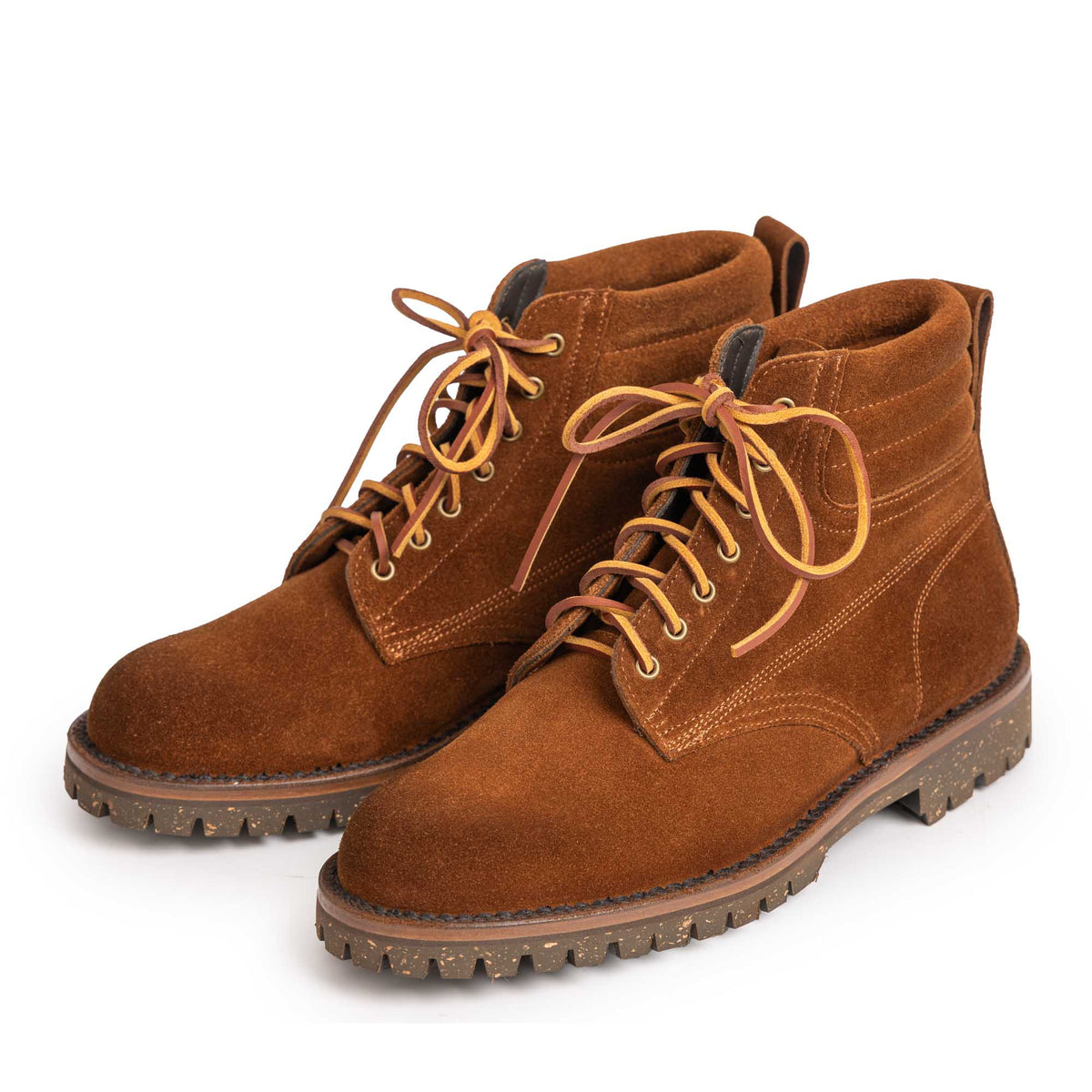Yuketen Canadian Work Boots II Triple Row Stitch Down w/ Cortina Sole Stead Snuff-Boots-Clutch Cafe