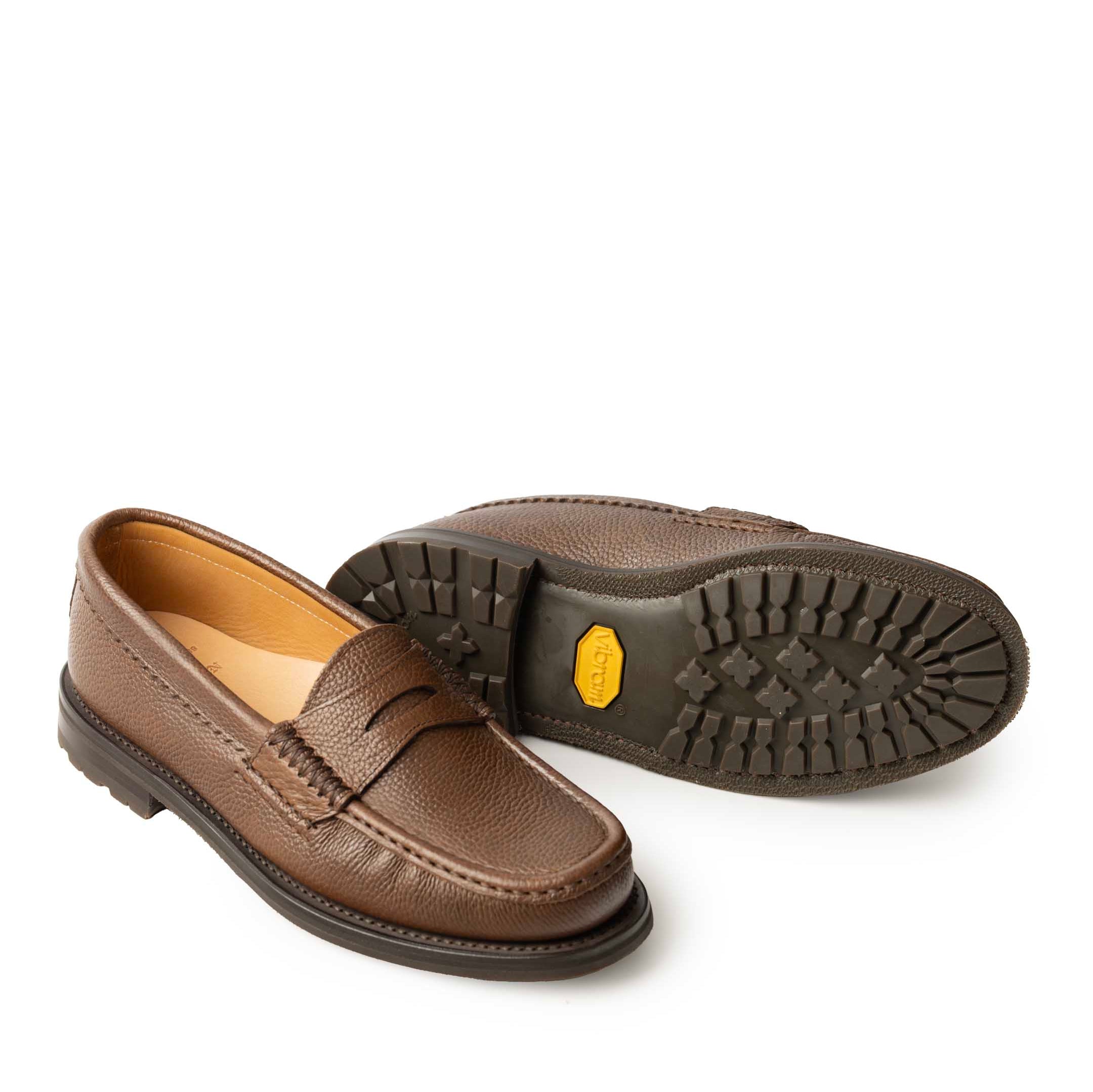 Yuketen Rob's Loafer w/Vibram Tuscany T Pale Brown-loafer-Clutch Cafe