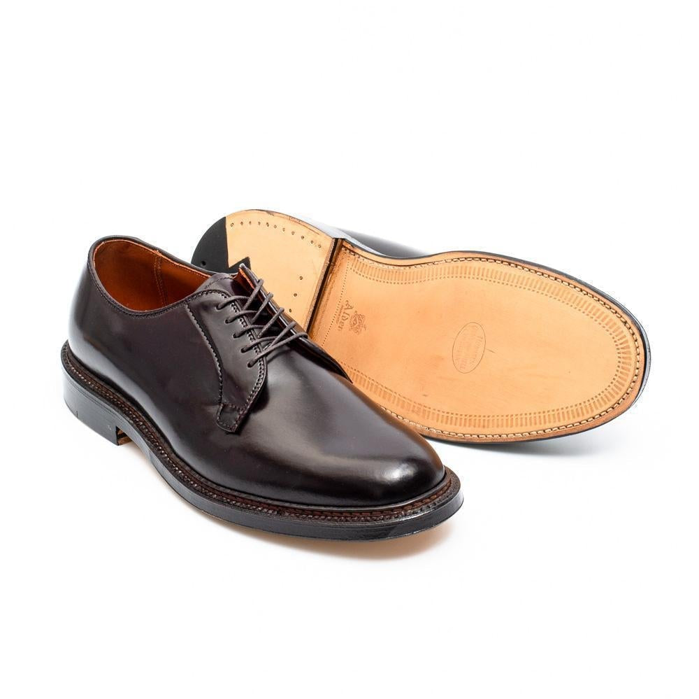 Alden Colour 8 Cordovan Plain Toe Blucher 990-shoes-Clutch Cafe