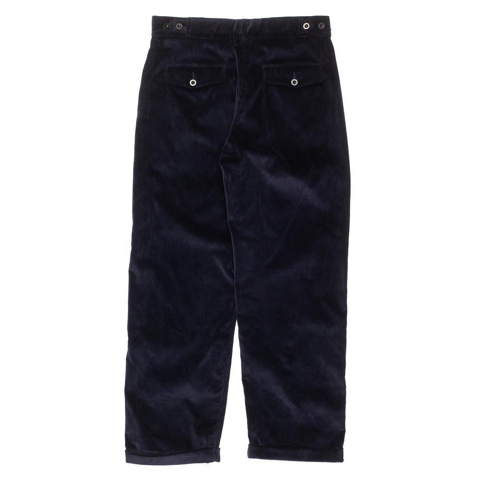 Allevol Brunell Brisbane Moss Corduroy Dark Navy-Trousers-Clutch Cafe