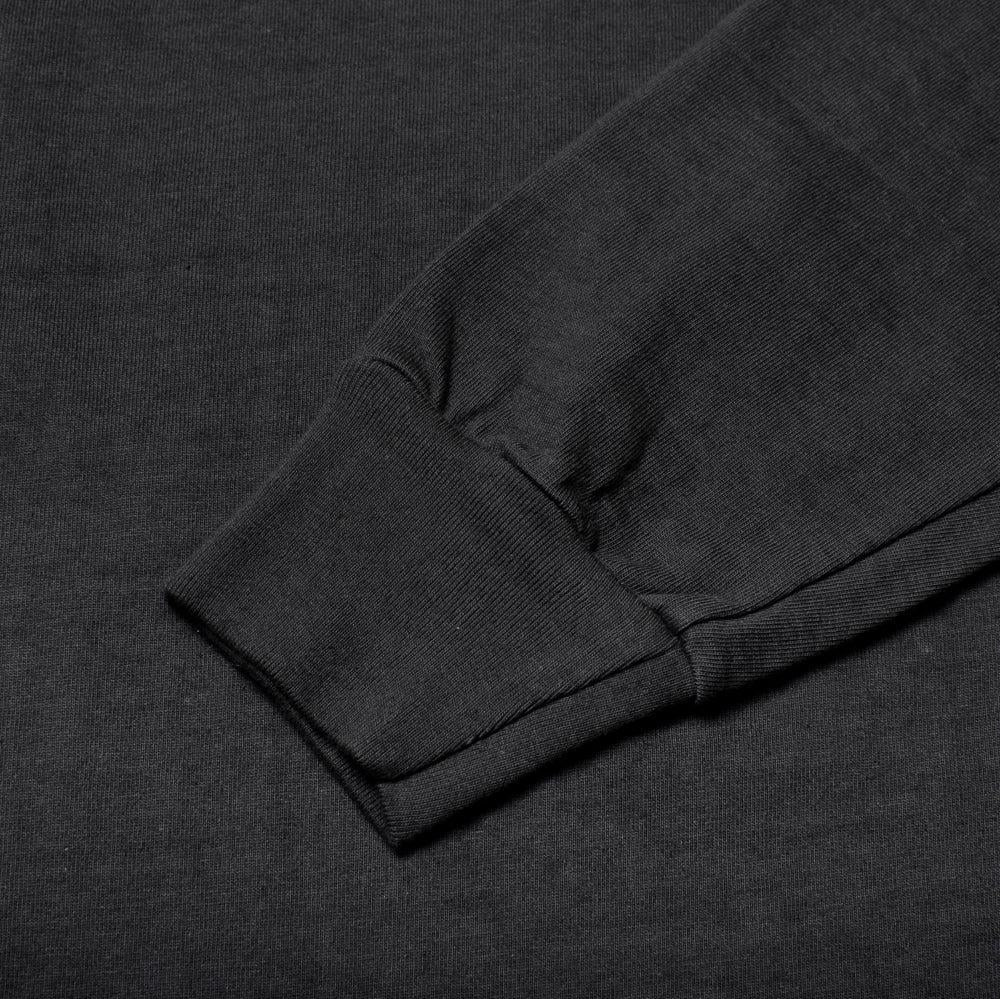 Allevol Heavy Duty Crew Neck Square Pocket L/S T-shirt Black-T-Shirt-Clutch Cafe