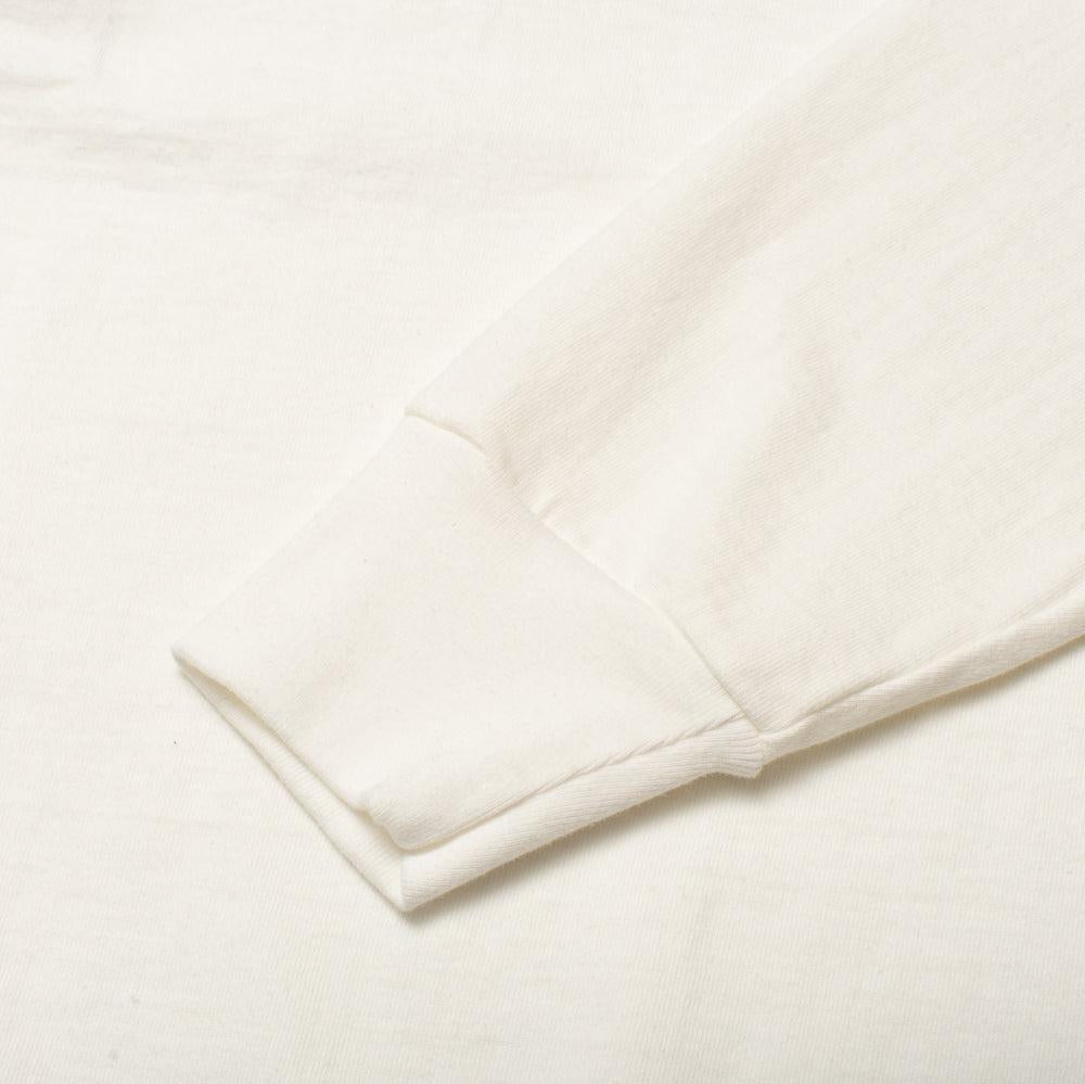 Allevol Heavy Duty Crew Neck Square Pocket L/S T-shirt White-T-Shirt-Clutch Cafe