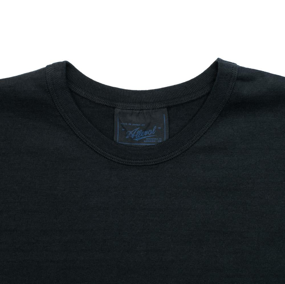Allevol Heavy Duty Crew Neck Square Pocket T-shirt Black-T-shirt-Clutch Cafe