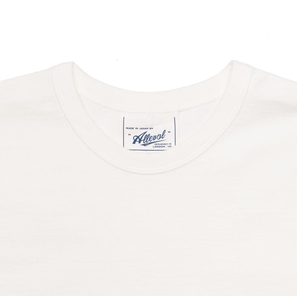 Allevol Heavy Duty Crew Neck Square Pocket T-shirt White-T-shirt-Clutch Cafe