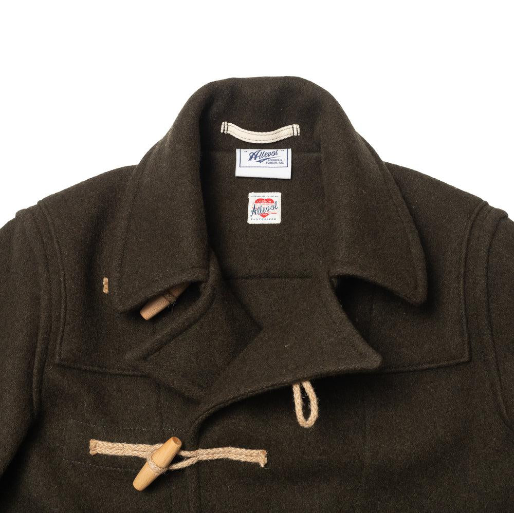 Allevol 'Pat' Duffle Coat Olive-Jacket-Clutch Cafe