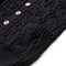 Allevol x Inverallan Cable Knit Cardigan 3A Black, Clutch Cafe London