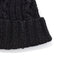 Allevol x Inverallan Cable Knit Cotton Beanie 22F Black-Accessory-Clutch Cafe